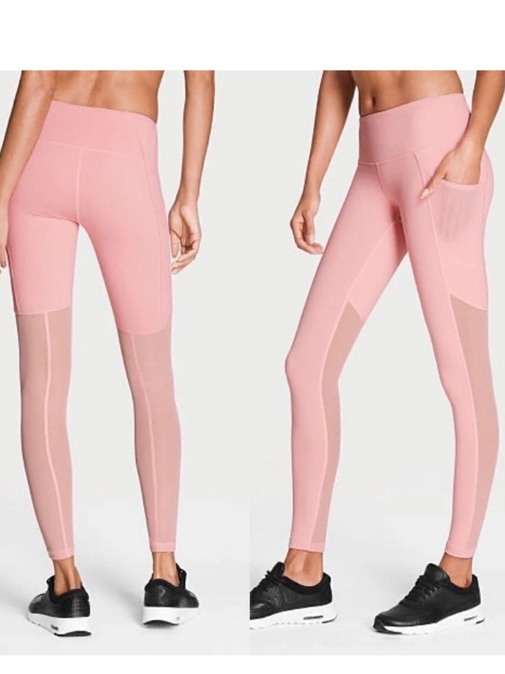 Victoria's Secret sport Pink Mesh High-Rise Leggings